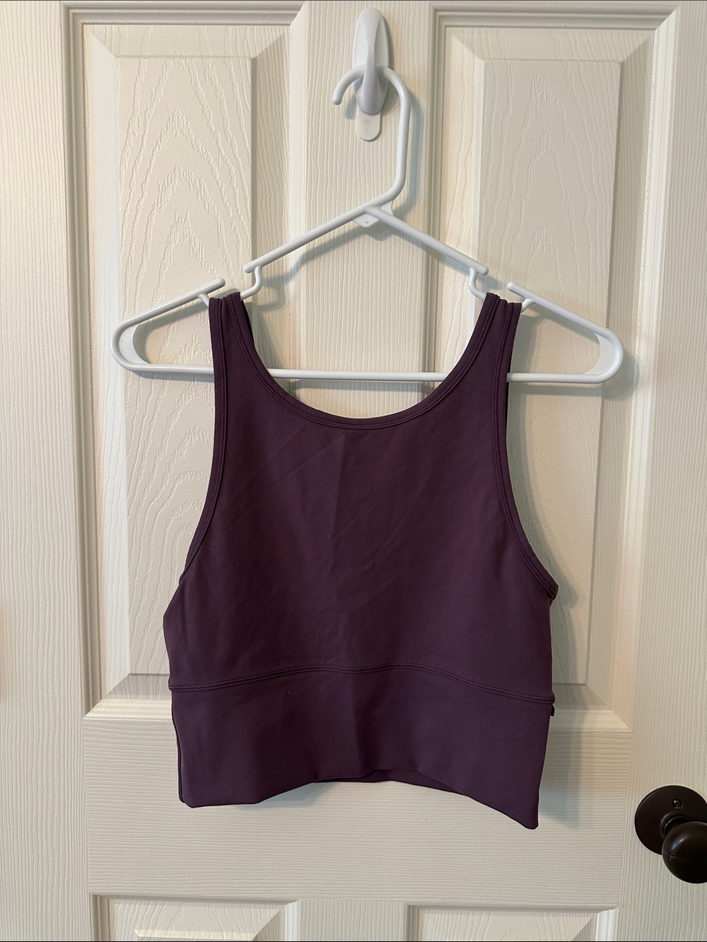 lululemon athletica Deep Plum Cropped Sports Bra